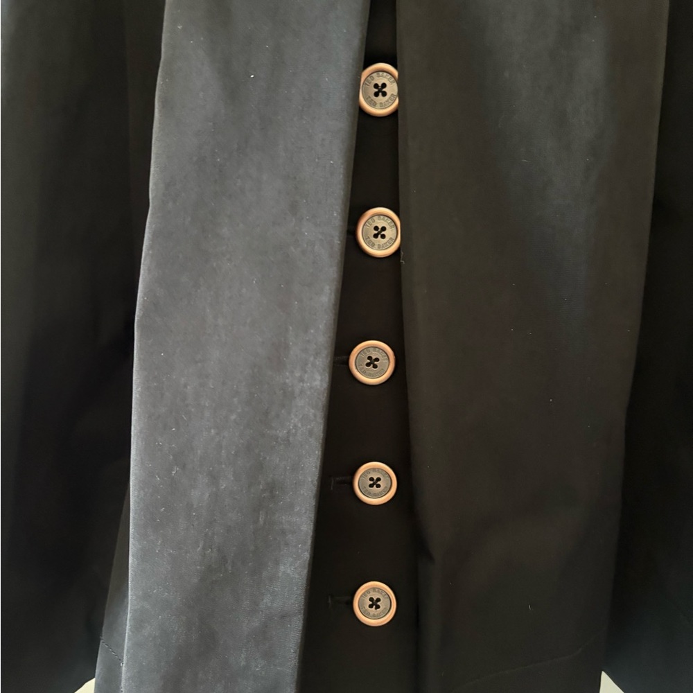 Ted Baker Black Double-Breasted Trench Coat - Picture 10 of 11